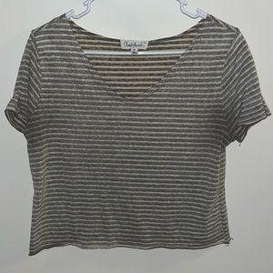 ⭐️Cloud chaser striped cropped T-shirt